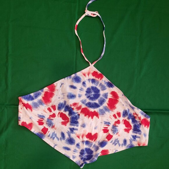 Divided H&M Tye Dye Crop Top Halter Top Womens Plus Size 4XL 4th of July Summer - Picture 1 of 5
